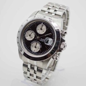 Tudor Prince Date Chonograph 79280 Newman Dial mit Box & Papieren
